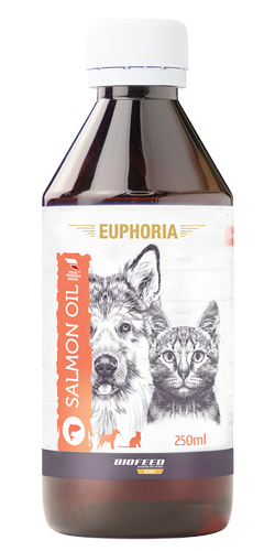 Olej z łososia dla psa i kota EUPHORIA Salmon Oil 250 ml