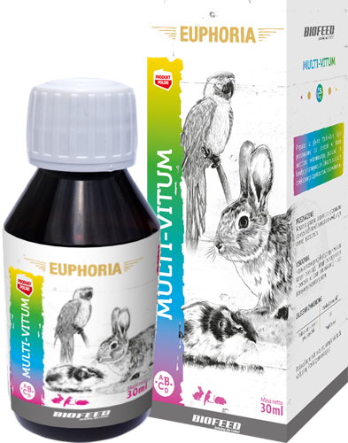 BIOFEED Euphoria Multiwitamina dla ptaków gryzoni i królików Multi-Vitum 30 ml