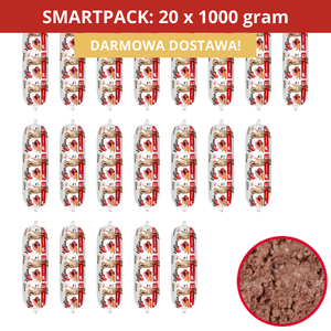 SMARTPACK: Nasz Pies Baton z wołowiną 20 x 1000 g + dostawa GRATIS