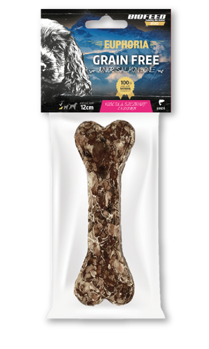 Kość dla szczeniąt z łososiem 12 cm