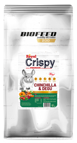 Karma dla szynszyla i koszatniczki BIOFEED Royal Crispy Premium 10 kg