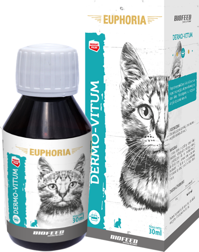 Preparat na sierść i skórę dla kota BIOFEED Euphoria Dermo-Vitum 30 ml