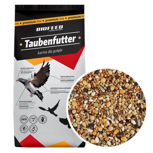 BIOFEED Karma dla gołębi JUNIOR ODCHOWOWA II (od 4 tygodnia do lotów) 25 kg