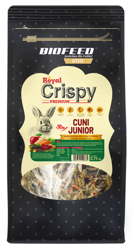 Karma dla młodego królika BioFeed Royal Crispy Premium 0,75 kg