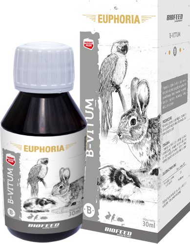 Witaminy z grupy B dla ptaków gryzoni i królików BIOFEED Euphoria B-Vitum 30 ml