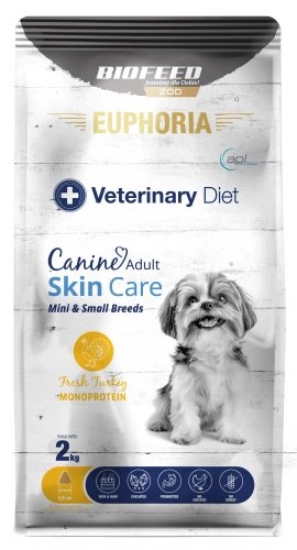 Karma dla psów EUPHORIA Veterinary Diet Canine SKIN CARE Indyk Monoprotein (mini i małe rasy) 2 kg