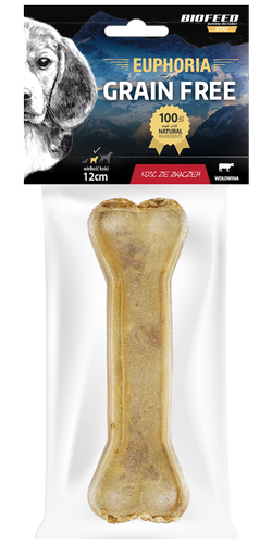 Kość dla psa ze żwaczem 12 cm