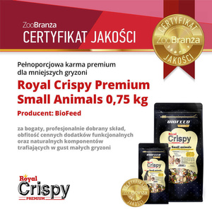 Karma dla chomika myszy i szczura BioFeed Royal Crispy Premium 10 kg