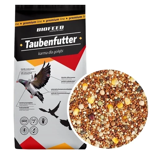 BIOFEED Karma dla gołębi ROZPŁODOWO-LOTOWA '14 (bez pszenicy) 25 kg