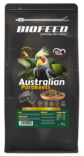 Pokarm dla średnich papug australijskich BIOFEED Premium 1 kg
