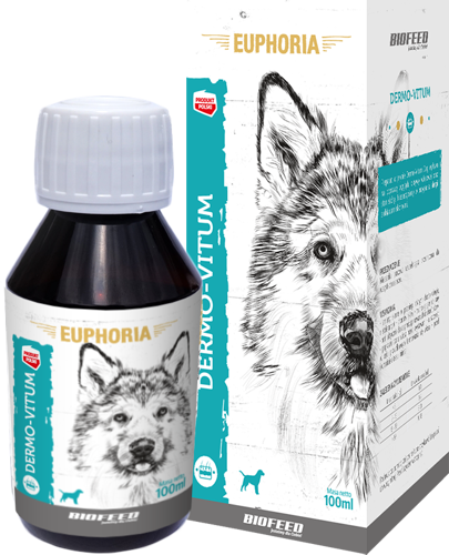 Preparat na sierść i skórę dla psa BIOFEED Euphoria Dermo-Vitum 100 ml