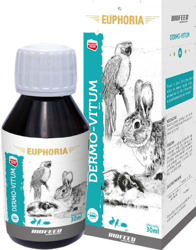 Preparat na sierść i skórę dla ptaków, gryzoni i królików BIOFEED Euphoria Dermo-Vitum 30 ml