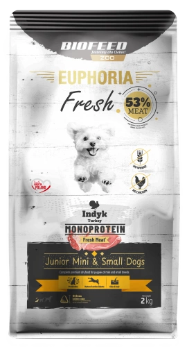 Karma dla szczeniąt EUPHORIA Fresh Turkey Monoprotein (mini i małe rasy) 2 kg